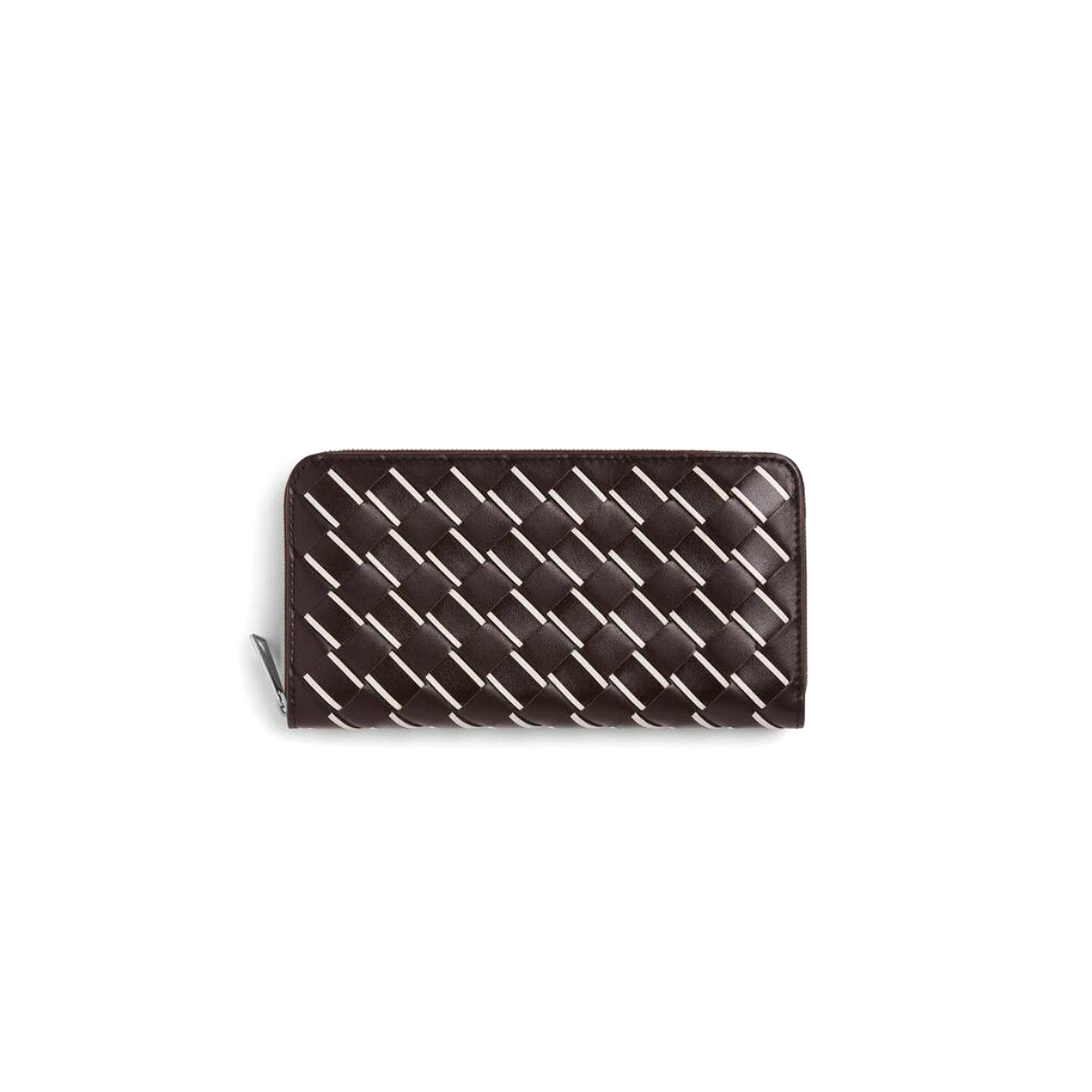 BOTTEGA VENETA INTRECCIATO ZIP-AROUND WALLET 593217 (19*10*2cm)